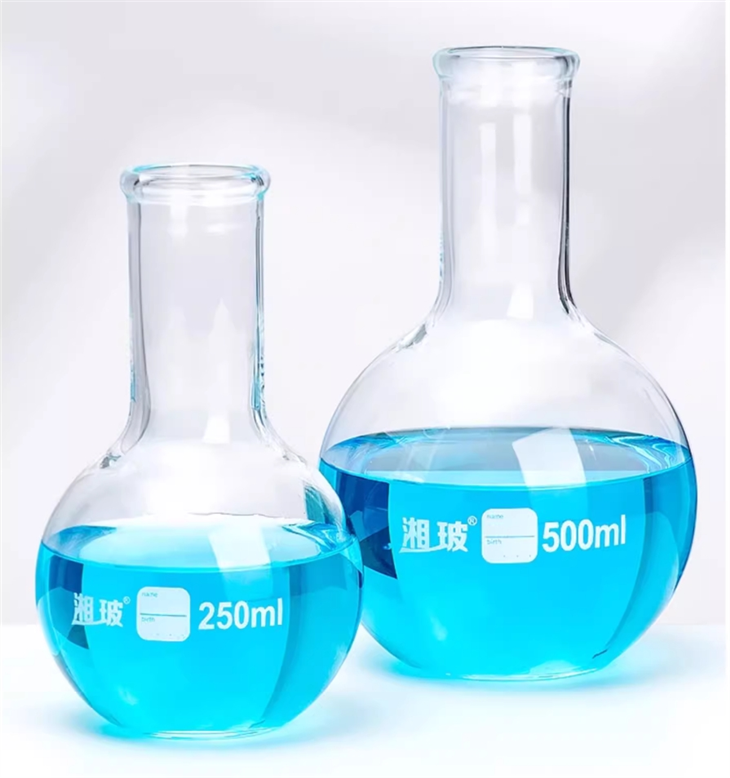 High Quality Wholesale Lab Supplies Testing Borosilicate Glass Flat Bottom Flask For Bulk Buyers